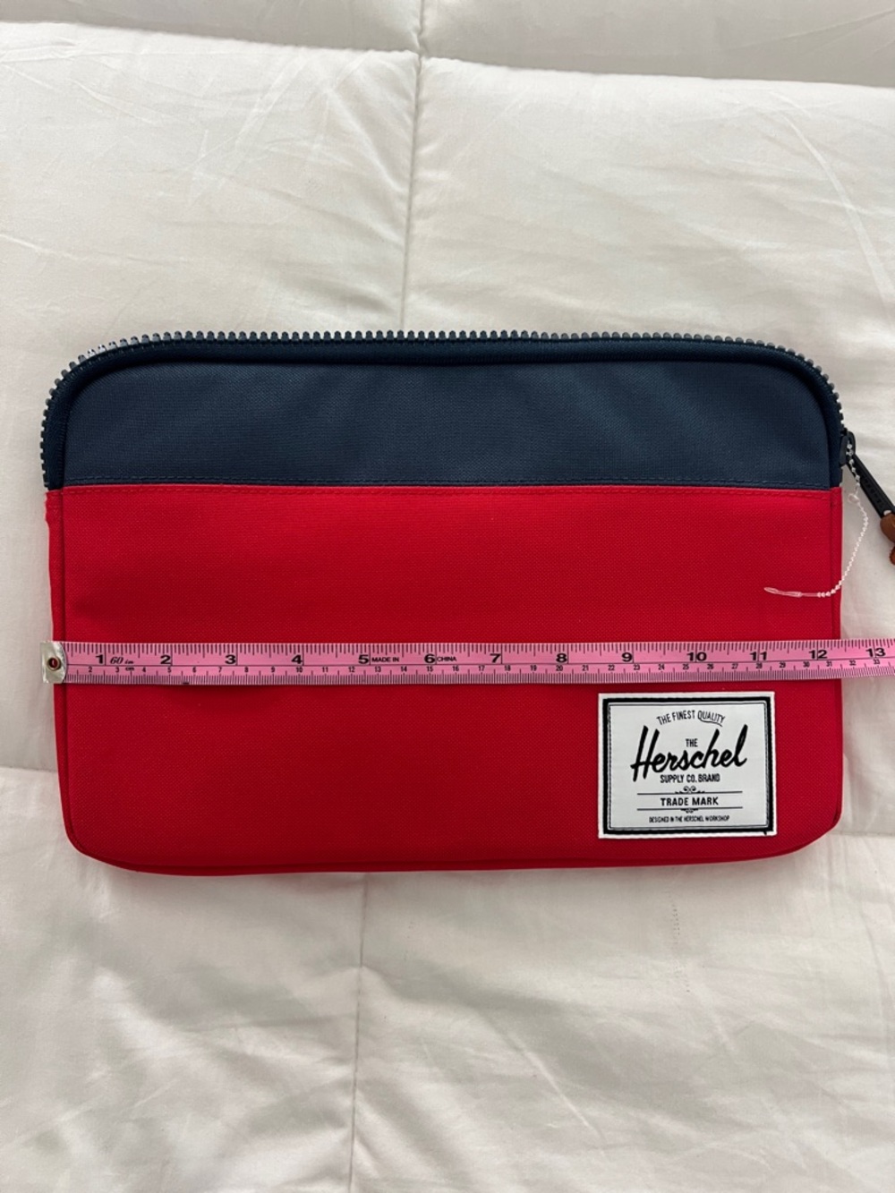 Herschel Supply Company Red and Navy Laptop Sleeve - Picture 4 of 10